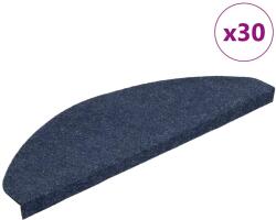 vidaXL 30 db kék öntapadó lépcsőszőnyeg 65 x 22, 5 x 3, 5 cm 3365918 (3365918)