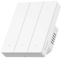 SONOFF Smart Kapcsoló, Sonoff Matter M5-3C-80W, 3 csatorna, Hangvezérlés és alkalmazás, Keretre rögzíthető, WiFi, Fehér
