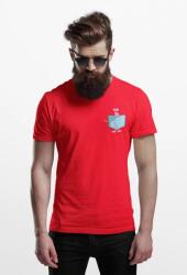 D&B Férfi/Unisex Póló PO00025 Pink Panther Pocket Piros-Méret XL (PO00025PinkPantherPocketRedXL)