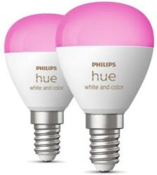 Philips Hue White and Color Ambiance 5, 1W E14 csepp, 2 darab