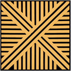 Leziter Akusztikus falpanel Deco VI bambusz hatású 60x60x1, 8 cm (J01TF05-BAM) - leziteronline