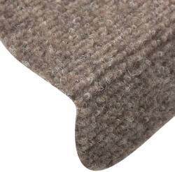 vidaXL 30 db krém öntapadó lépcsőszőnyeg 56 x 17 x 3 cm 3365688 (3365688)