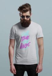 D&B Férfi/Unisex Póló ST00089 Our Time Szürke-Méret XL