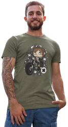 D&B Férfi/Unisex Póló PC00034 Daryl Dixon Katonai zöld-Méret 2XL (PC00034DarylDixonMilitary2XL)