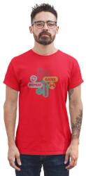D&B Férfi/Unisex Póló ST00198 Gamer Piros-Méret M (ST00198GamerRedM)