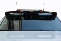  Szélvédő napellenző, kompatibilis a VW Amarokkal 2010-> , LED-ekkel, száloptikás, matt fekete