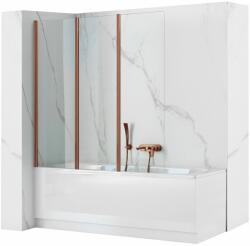 Fürdőkádparaván Rea Agat-3 120cm Brush Copper