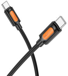BOROFONE Cablu Date si Incarcare Borofone USB-C - USB-C BX114 Silicone 60W 1m Negru (br/370067)
