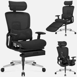 Mark Adler Expert Ergonomikus irodai szék, hálós szövettel, állítható 3D, karfákkal és fejtámlával, fekete