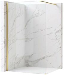 Zuhanyfal Rea Flexi Transparent / Brush Gold 140