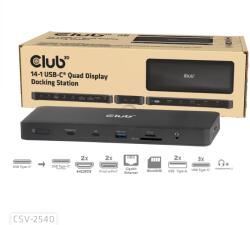 Club 3D 14-1 USB-C Quad Display Docking Station (CSV-2540)
