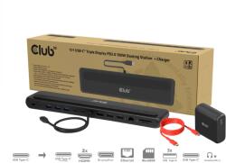 Club 3D 12-1 USB-C® Triple Display PD3.0 100W Docking Station + Charger (CSV-2541)