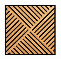 Leziter Akusztikus falpanel Deco VIII bambusz hatású 60x60x1, 8 cm (J01TF08-BAM) - leziter