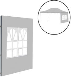 Leziter Kerti pavilon ablakos oldalfal ponyva 3x4, 5 m (LPOPA-45-GREY)