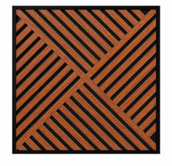 Leziter Akusztikus falpanel Deco VIII dió hatású 60x60x1, 8 cm (J01TF08-WAL) - leziter