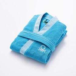 Benetton BE-1706-BU, Fürdőköntös, L-XL méret, 100% pamut, 380GSM (BE-1706-BU)
