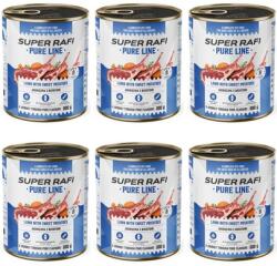 SUPER RAFI Pure Line bárány édesburgonyával 6x800g nedves kutyatáp