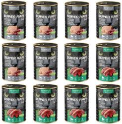 SUPER RAFI Cat Mix 2 íz 12x400g nedves táplálék ivartalanított macskák számára
