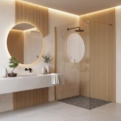  Zuhanyfal Rea Flexi Transparent / Brush Gold 120