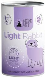 Paka Zwierzaka PEPE Vet Light Rabbit 400 g nedves táplálék kutyáknak a túlsúly csökkentésének támogatására