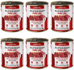 SUPER RAFI Pure Line marhahús édesburgonyával 6x800g nedves kutyatáp