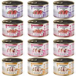SUPER RAFI Mini Mix 4 Íz 12x185g nedves táplálék kisméretű kutyák számára