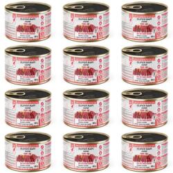 SUPER RAFI Mini Pure Line marhahússal és batátával 12x185g nedves táplálék kisméretű kutyák számára