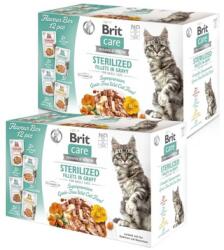 Brit CARE Fillets in Gravy Box Pouch Sterilized 24x85g sterilizált macskáknak