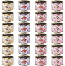 SUPER RAFI Mini Mix 4 Íz 24x185g nedves táplálék kisméretű kutyáknak