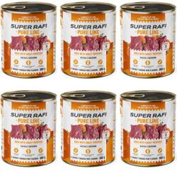 SUPER RAFI Pure Line kacsával édesburgonyával 6x800g nedves kutyatáp