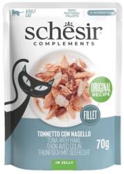 Schesir Kiegészítők Tonhal tőkehal zselében tasak 70 g nedves kiegészítő táplálék macskáknak