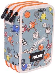 MILAN Penar cu instrumente de scris Milan Sports - 3 fermoare (52611) Penar