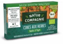 Natur Compagnie Cuburi BIO cu Verdeturi, Busuioc si Cimbru, 8 Cuburi, Natur Compagnie