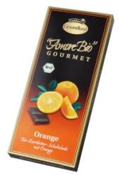 Liebhart's Gesundkost Ciocolata Amaruie cu Portocale, 55% Cacao, 100 g, Liebhart's Amore Bio