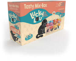 Lucky Lou 12x125g Lucky Lou Adult nedves macskatáp vegyes próbacsomagban Tasty mix