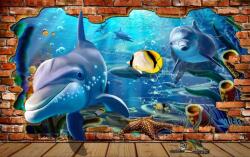  Blueback MAT Fotótapéta, Delfin menekülés, 250 x 200 cm