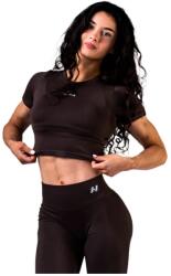 Nebbia Tricou pentru femei Power Her Seamless Short-Sleeve Top 891 Dark Brown M