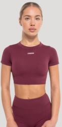 GymBeam Top damă Crop Flow Wine XL