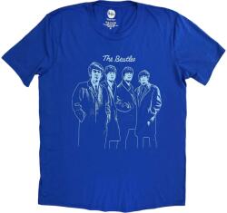The Beatles Band Outline Blue L Ing (BEATTEE751MBL03)