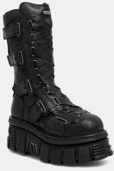New Rock cizme pentru femei din piele ITALI NEGRO, NOMADA NEGRO, TOWER E14 9BY2-OBDYH4_99X (M.189.C12)