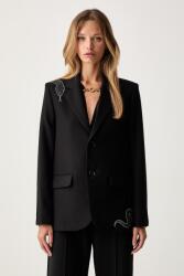 Zadig&Voltaire sacou cu un singur rând de nasturi pentru femei cu vâscoză VANILLE 9BY2-KZDZTL_99X (WWBL01991)