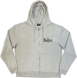 The Beatles Drop T Logo (Back Print) Grey XL Pulóver (BEATHOOD11MG04)
