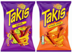 Takis Fuego & Intense Nacho tortilla chips válogatás (2x100 g)