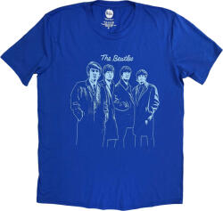 The Beatles Band Outline Blue XL Ing (BEATTEE751MBL04)