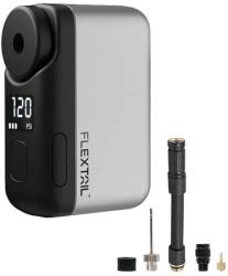 Flextail Tiny Bike Pump Pro-120 elektromos minipumpa, nyomásmérős, akkumulátoros, 8 bar, minden szeleptípushoz, 130g, szürke