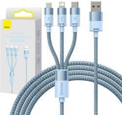 Baseus Cablu USB 3-în-1 Baseus StarSpeed , USB-C + micro USB + Lightning, 3.5A, 1.2m (albastru)