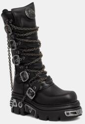 New Rock bocanci pentru femei din piele ITALI NEGRO, REACTOR NEGRO TOBERAS E17 9BY2-OBDYH3_99X (M.1013.C10)