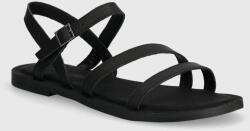 Toms bőr szandál Kira - fekete Női 38.5
