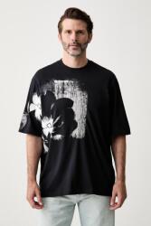 Giorgio Armani férfi pamut póló - sötétkék L - answear - 28 990 Ft