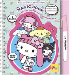 Lisciani Waterbook: Carte De Colorat Cu Apa - Hello Kitty & Prietenii - Lisciani (l13270) Carte de colorat